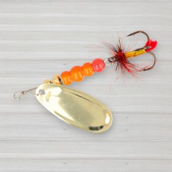 Блешня обертова ZEOX Dominator № 4, 9г, колір 002 Gold